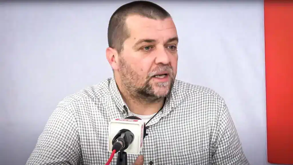 Sergio García Torres durante la entrevista.