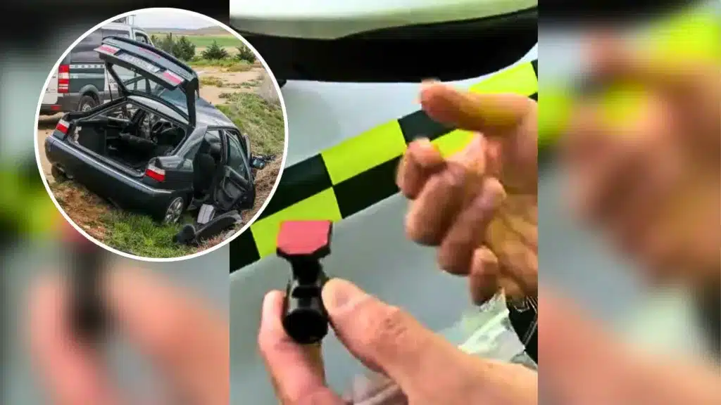 Un Guardia Civil explica el truco que utilizan en sus motos para evitar accidentes con animales.