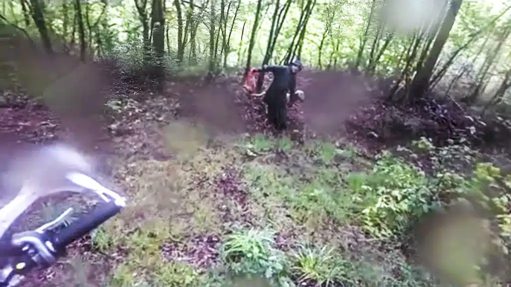 Motorista se encuentra frente a frente con un cazador