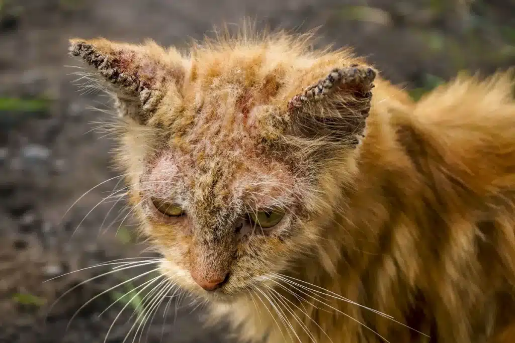 gato sarna
