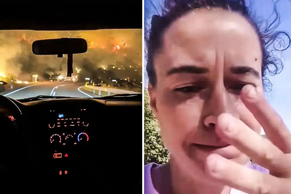 ganadera graba fuego Ávila