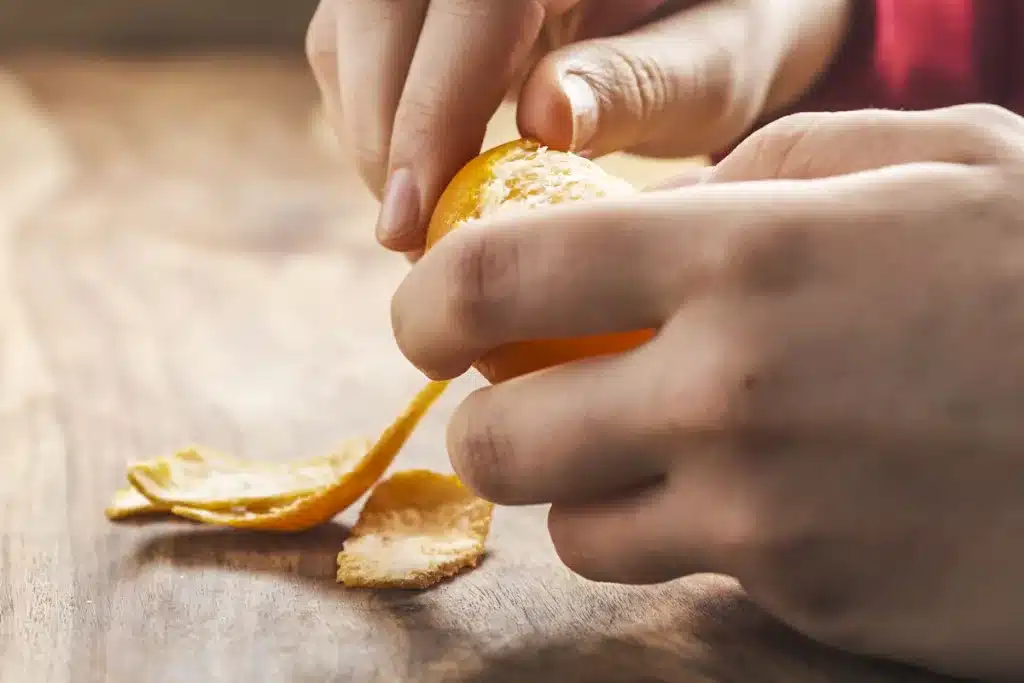 cáscara mandarina